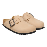 Birkenstock Boston Wire Buckle Nubuck Leather Clogs - Regular/Wide