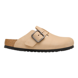 Birkenstock Boston Wire Buckle Nubuck Leather Clogs - Regular/Wide