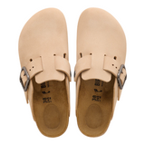 Birkenstock Boston Wire Buckle Nubuck Leather Clogs - Regular/Wide