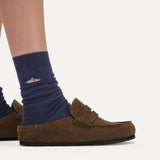 Birkenstock Naples Wrapped Suede Leather Clogs - Regular/Wide