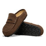 Birkenstock Naples Wrapped Suede Leather Clogs - Regular/Wide