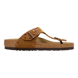 Birkenstock Womens Gizeh Rivets Suede Leather Sandals - Regular/Wide