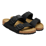 Birkenstock Arizona Wire Buckle Nubuck Leather Sandals - Regular/Wide