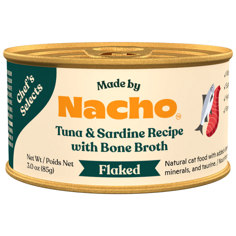 Made By Nacho Flaked Tuna & Sardine Cat Food - 3 oz.