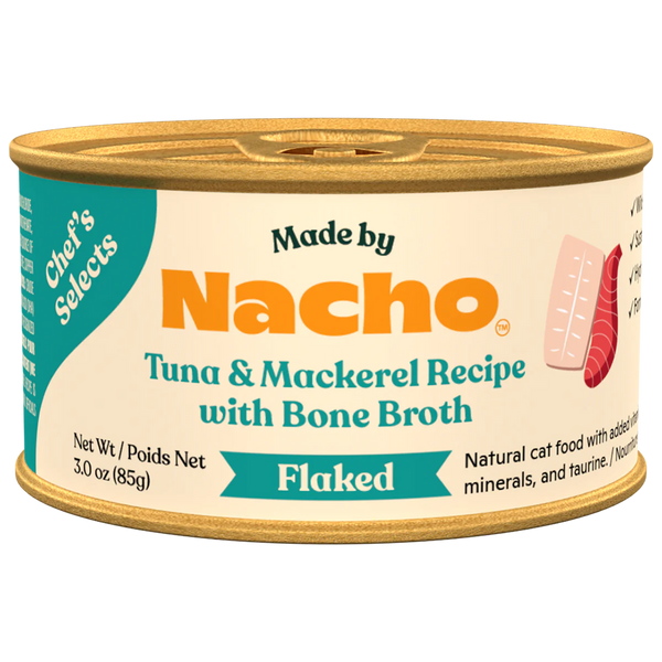 Made By Nacho Flaked Tuna and Mackerel Cat Food - 3 oz.