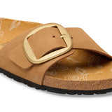 Birkenstock Womens Madrid Big Buckle Nubuck Leather Sandals - Medium/Narrow