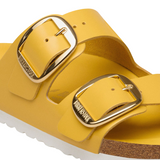 Birkenstock Womens Arizona Big Buckle Natural Leather Patent Sandals - Medium/Narrow