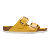 Birkenstock Womens Arizona Big Buckle Natural Leather Patent Sandals - Medium/Narrow