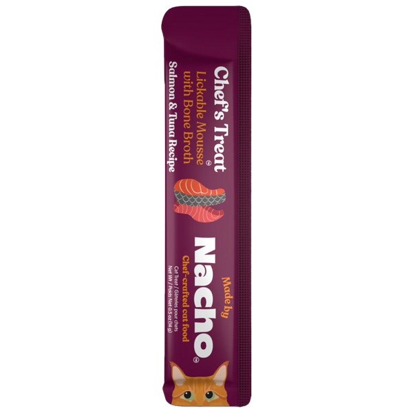 Made By Nacho Lickable Mousse Treats - Salmon & Tuna - 0.5 oz.