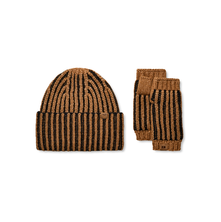 UGG Chunky Plaited Hat & Glove Set
