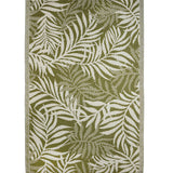 GiftCraft Green Leaf Outdoor Rug