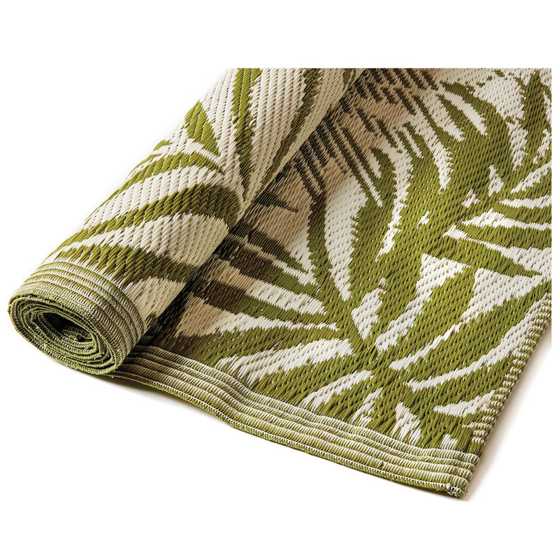 GiftCraft Green Leaf Outdoor Rug