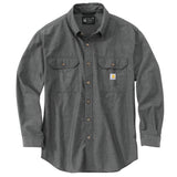 carhartt Mens Loose Fit Midweight Chambray Long Sleeve Shirt