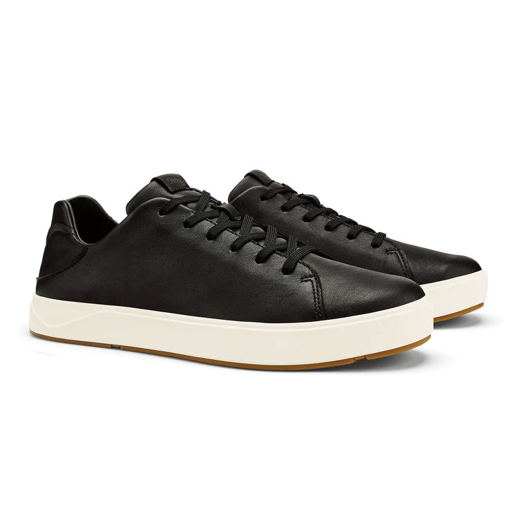 OluKai Mens Lae‘ahi Lī ‘Ili Waterproof Leather Sneakers