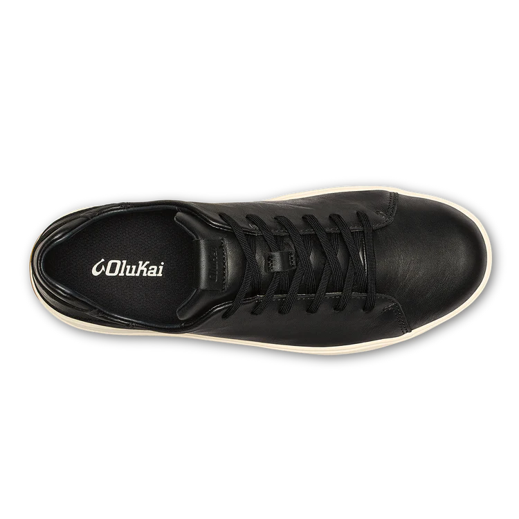 OluKai Mens Lae‘ahi Lī ‘Ili Waterproof Leather Sneakers