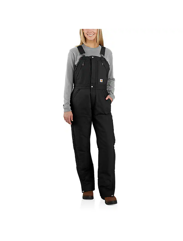 Carhartt Womens Insulated Bib Loose Fit Washed Duck 4 Extreme Warmth Overalls