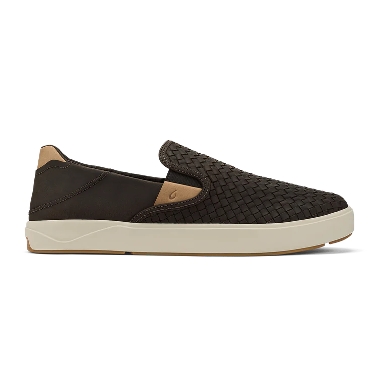 OluKai Mens Lae'ahi Lauhala Woven Leather Shoes