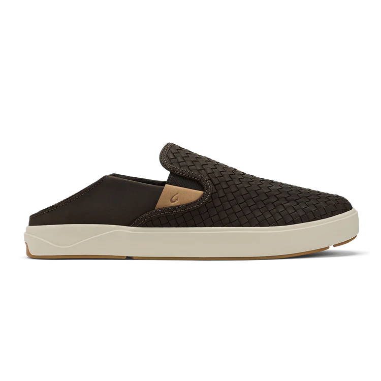 OluKai Mens Lae'ahi Lauhala Woven Leather Shoes