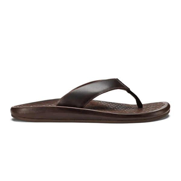 OluKai Mens ‘Ilikai Leather Beach Sandal