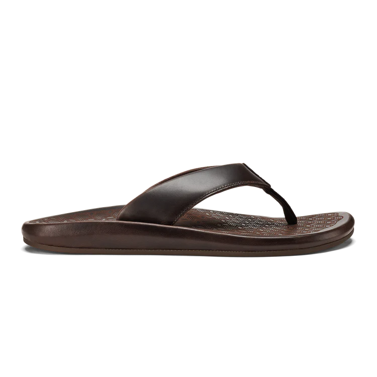 OluKai Mens ‘Ilikai Leather Beach Sandal