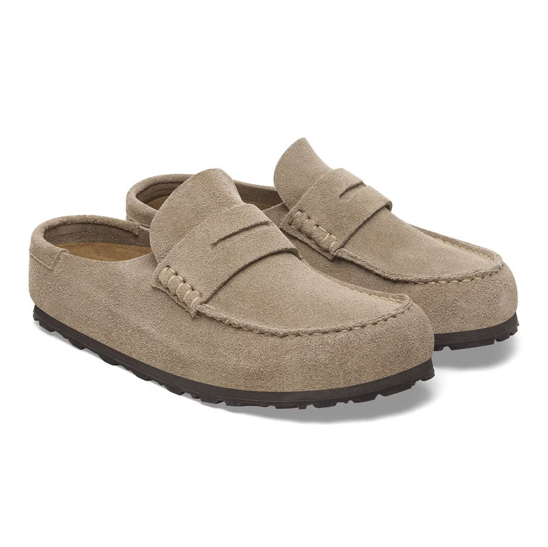 Birkenstock Womens Naples Suede Leather Clogs - Regular/Wide