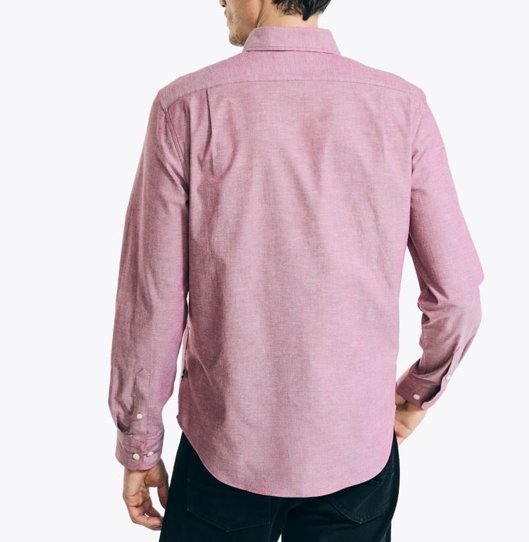 Nautica Mens Oxford Long Sleeve Button Down Shirt