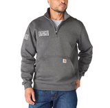 Carhartt Mens Marquette Mock-Neck 1/4 Zip Sweatshirt