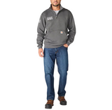 Carhartt Mens Marquette Mock-Neck 1/4 Zip Sweatshirt