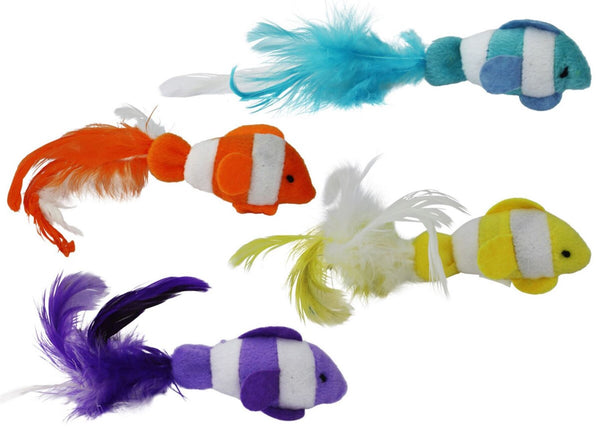 Multipet Clown Fish Cat Toy - Assorted