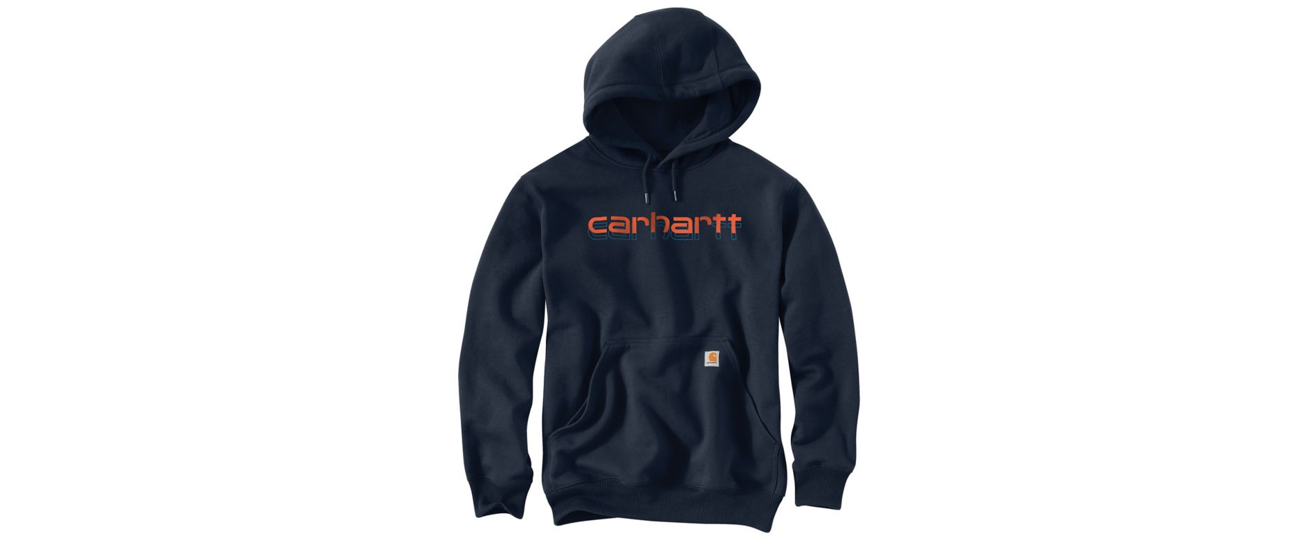 Carhartt Mens Rain Defender Loose Fit Midweight Logo Graphic Fleece Hoodie