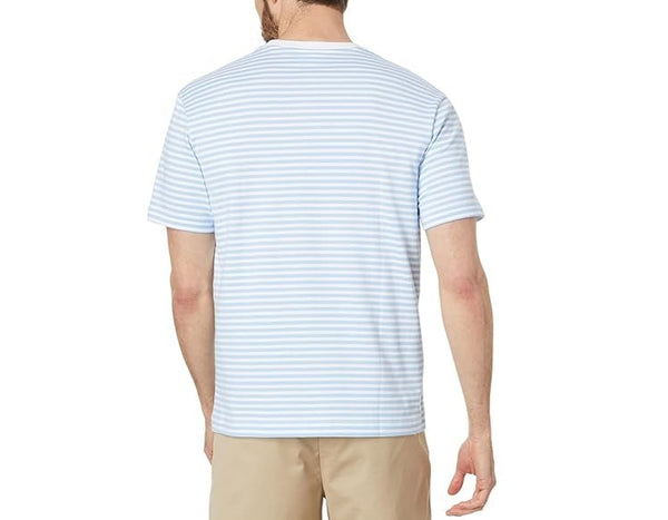 Lacoste Mens Striped Heavy Cotton Short Sleeve T-Shirt