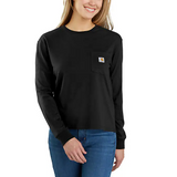 Carhartt Womens Tencel Fiber Series Loose Fit Crewneck Pocket Long Sleeve T-Shirt