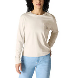 Carhartt Womens Tencel Fiber Series Loose Fit Crewneck Pocket Long Sleeve T-Shirt