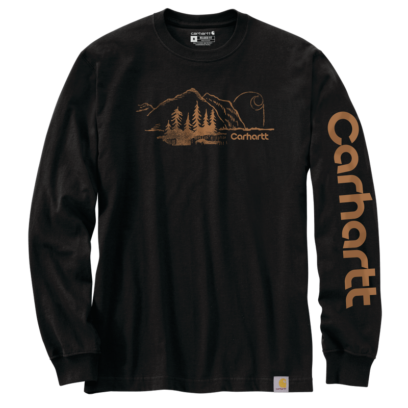 Carhartt Mens Relaxed Fit Heavyweight Long Sleeve T-Shirt