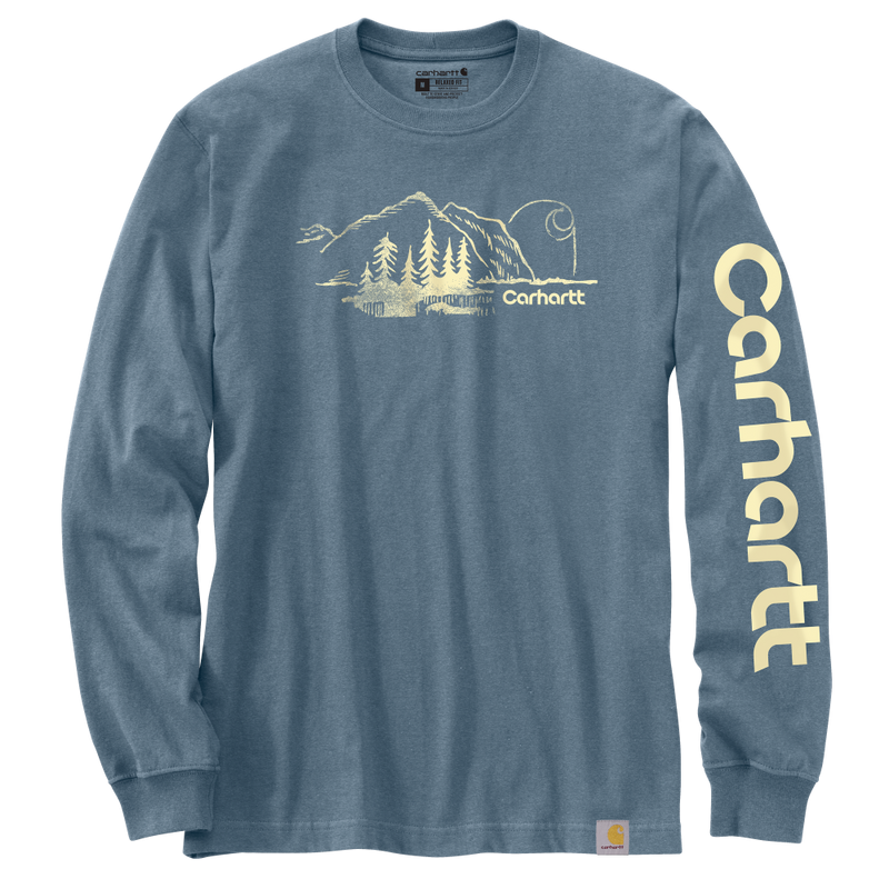 Carhartt Mens Relaxed Fit Heavyweight Long Sleeve T-Shirt