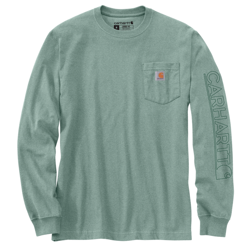 Carhartt Mens Loose Heavyweight Long Sleeve Pocket T-Shirt