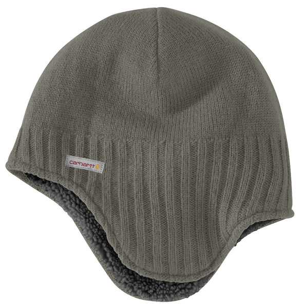 carhartt Mens Knit Sherpa Lined Earflap Hat