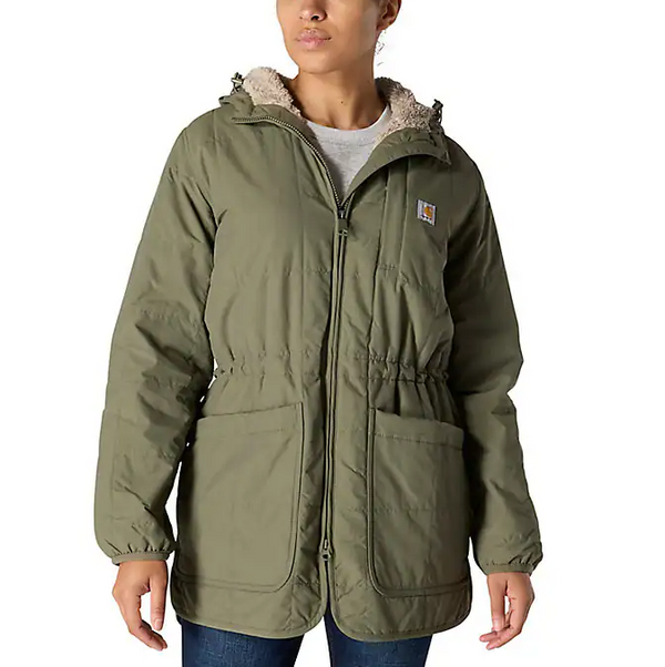 Carhartt Womens Rockford Loose Fit Lightweight Insulated Hooded - 4 Extreme Warmth Rating Coat