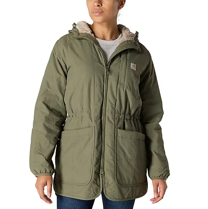 Carhartt Womens Rockford Loose Fit Lightweight Insulated Hooded - 4 Extreme Warmth Rating Coat