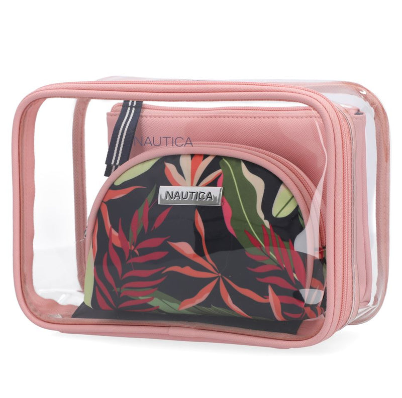 Nautica 3-Piece Trio Cosmetic Bag Set