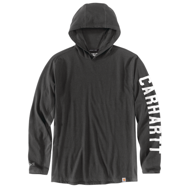 Carhartt Mens Force Relaxed Fit Midweight Long Sleeve Hooded T-Shirt