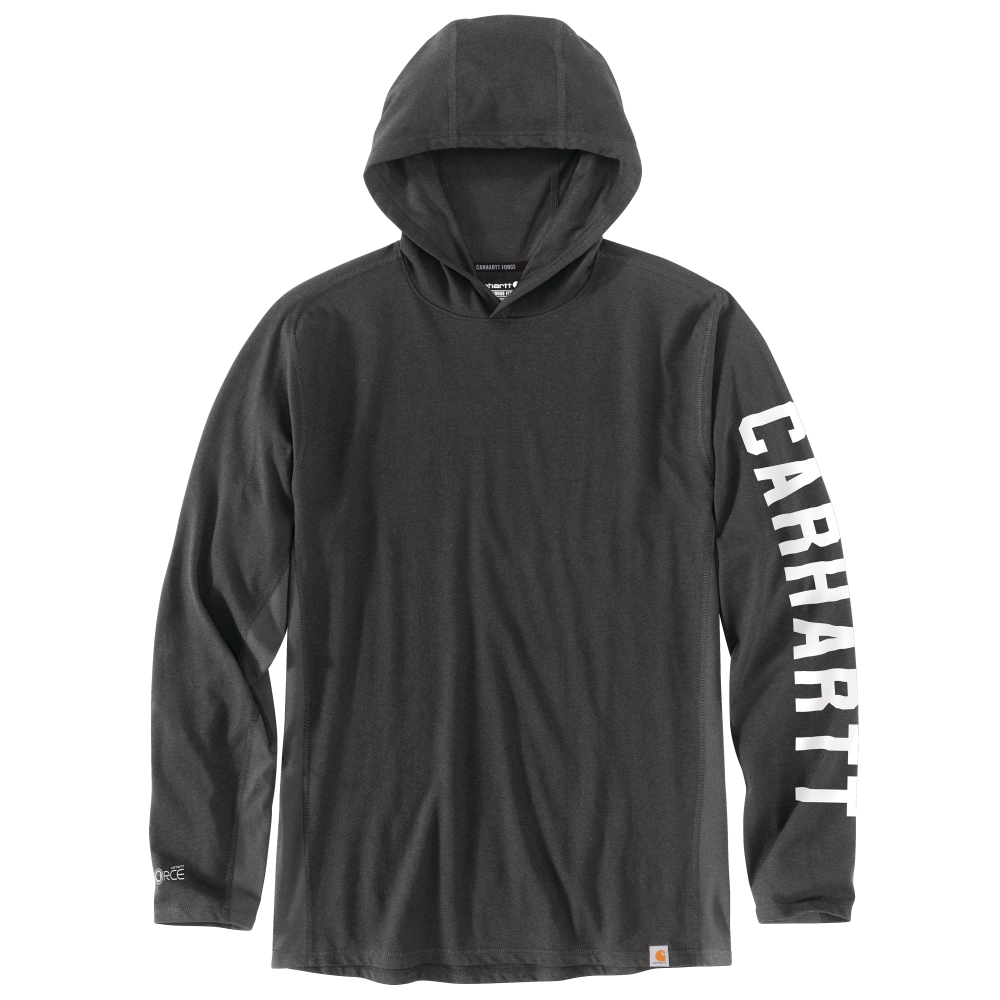 Carhartt Mens Force Relaxed Fit Midweight Long Sleeve Hooded T-Shirt