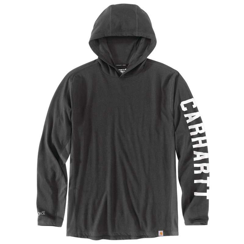 Carhartt Mens Force Relaxed Fit Midweight Long Sleeve Hooded T-Shirt