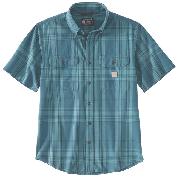 carhartt Mens Loose Fit Midweight Plaid Short-Sleeve Shirt