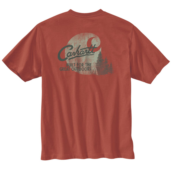 carhartt Mens Relaxed Fit Lightweight Short Sleeve Camp Graphic T-Shirt