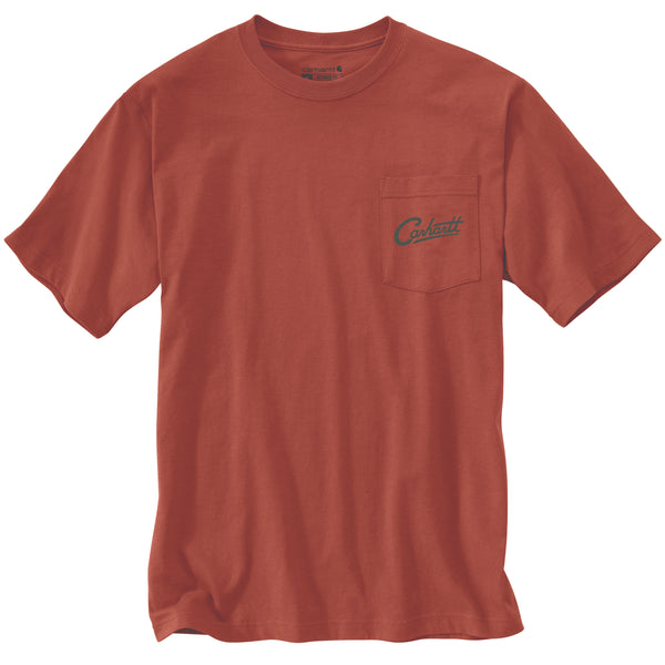 carhartt Mens Relaxed Fit Lightweight Short Sleeve Camp Graphic T-Shirt