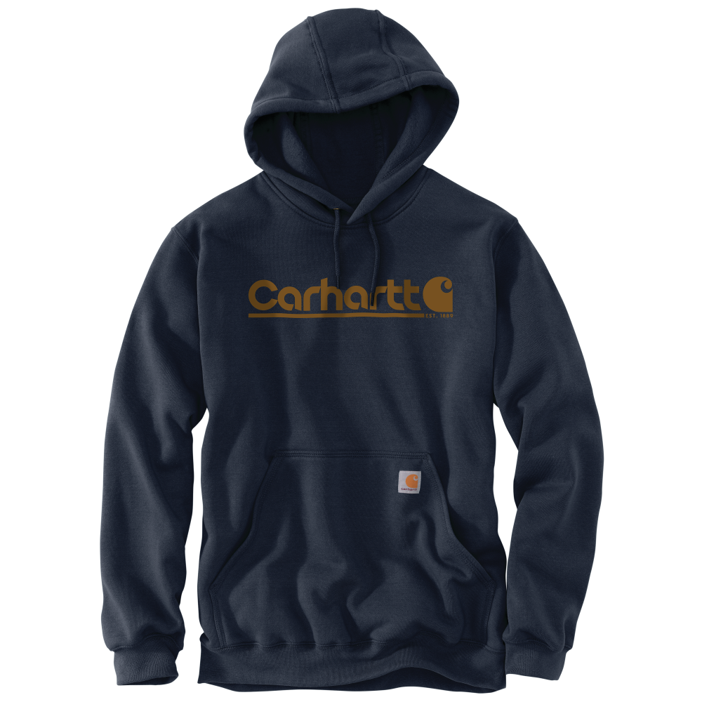 Carhartt Mens Rain Defender Graphic Fleece Pullover Hoodie