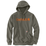 Carhartt Mens Rain Defender Graphic Fleece Pullover Hoodie