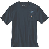 Carhartt Mens Relaxed Fit Lightweight Short Sleeve Fish Graphic T-Shirt