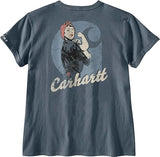 Carhartt Womens Loose Fit Heavyweight Rosie Graphic Short Sleeve T-Shirt